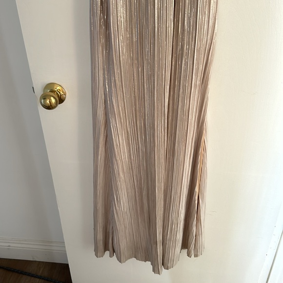 Aqua champagne/gold wedding guest dress size small - Picture 6 of 7